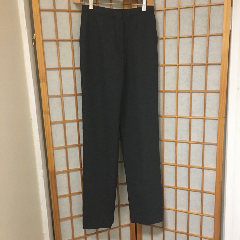Susan van der linde wool gaberdine pants.